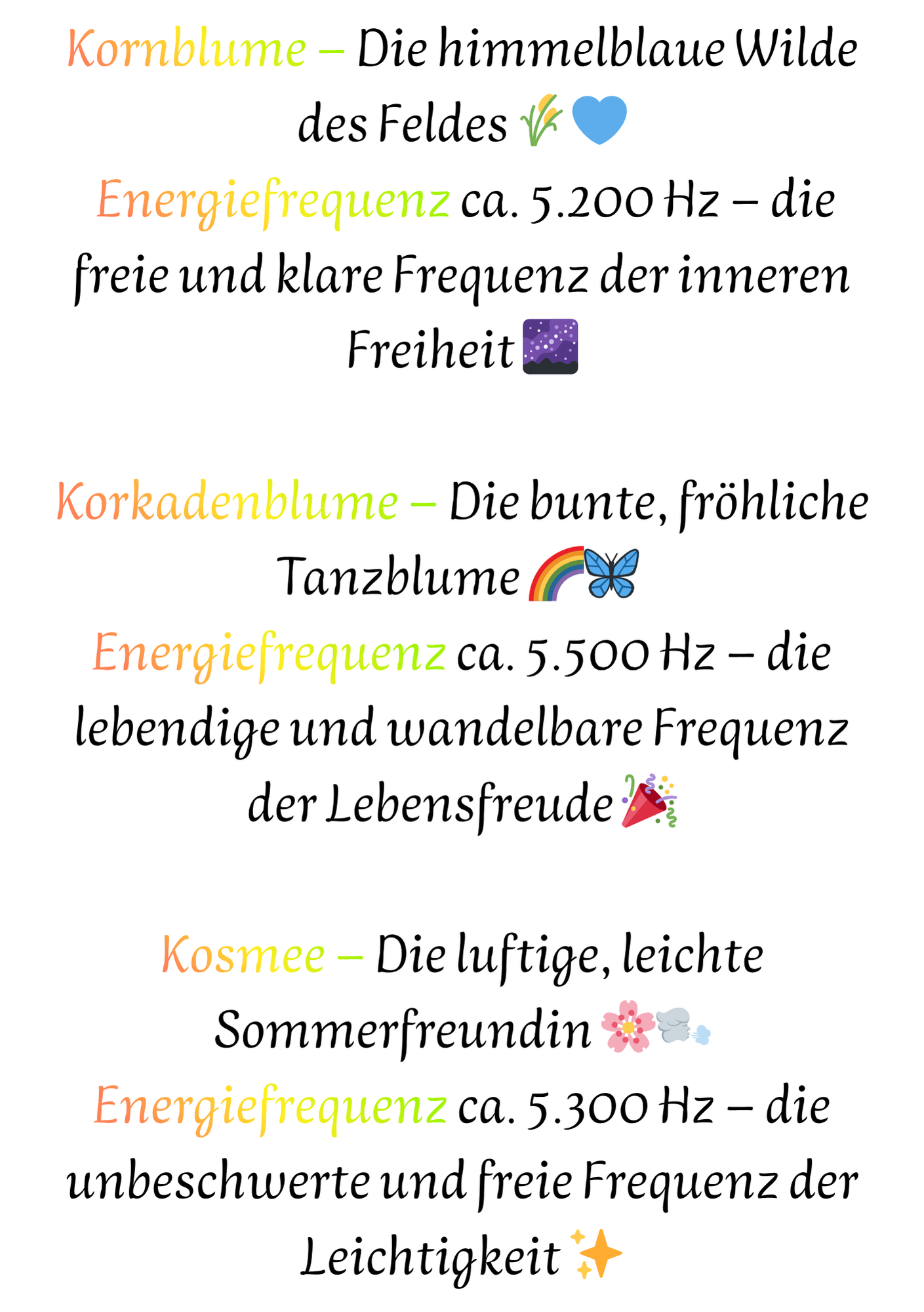 Blumen Energien 165