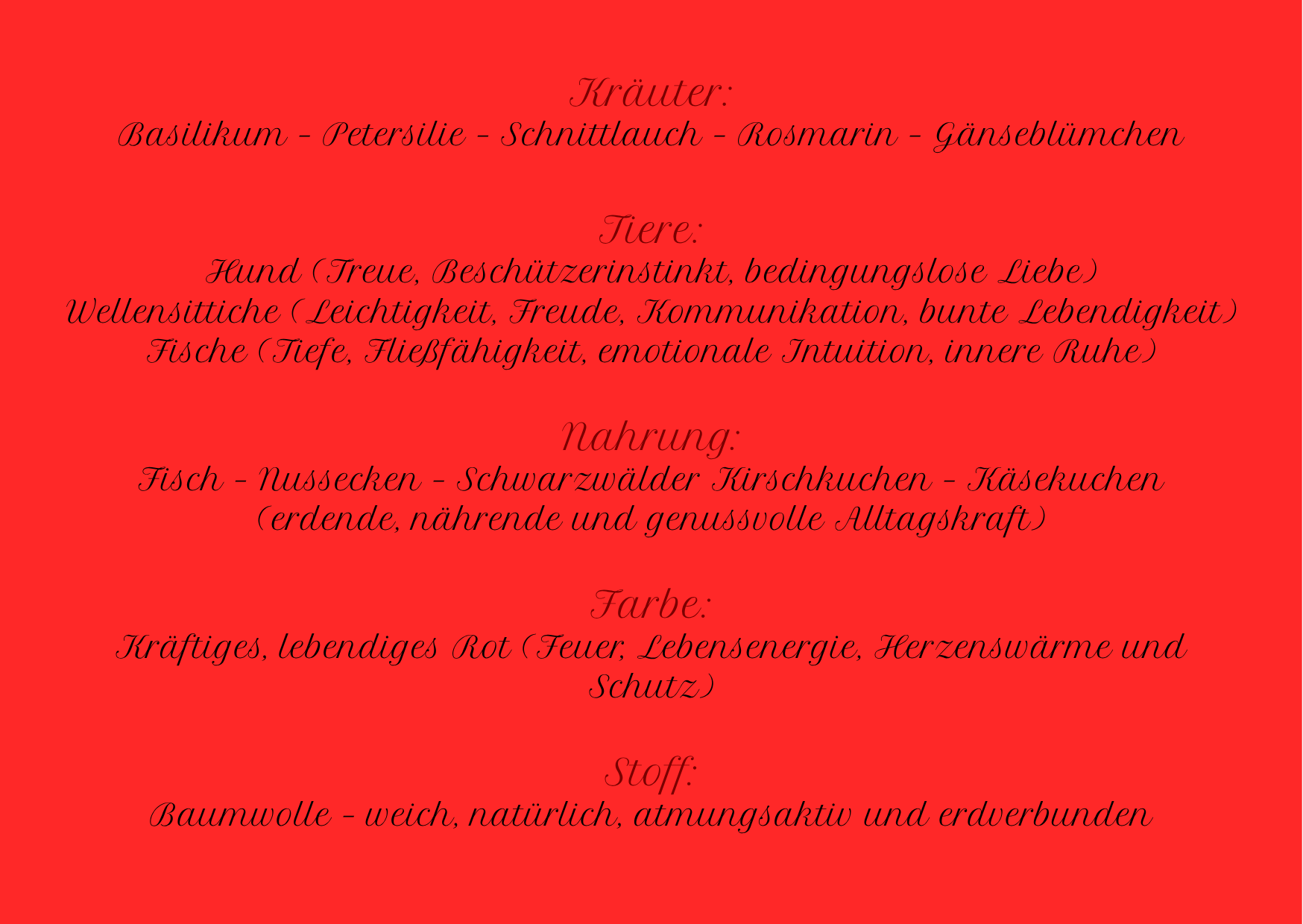 Zusammensetzung – Kräuter, Tiere, Nahrung, Farbe, Stoff